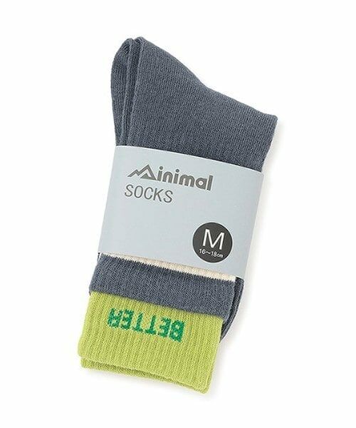 minimal / ミニマル ソックス | バイカラー13ソックス（紺）