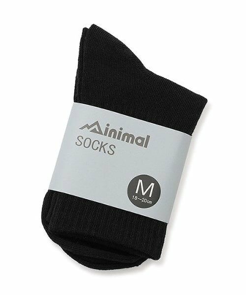minimal / ミニマル ソックス | アソート柄ソックス（黒）