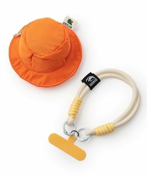 minimal / ミニマル ポーチ | ミニポーチ付きハンドストラップ　（オレンジ）