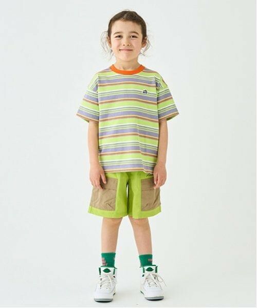 minimal / ミニマル ショート・ハーフ・半端丈パンツ | 【4WAY】ストレッチカーゴハーフパンツ（イエロー グリーン）