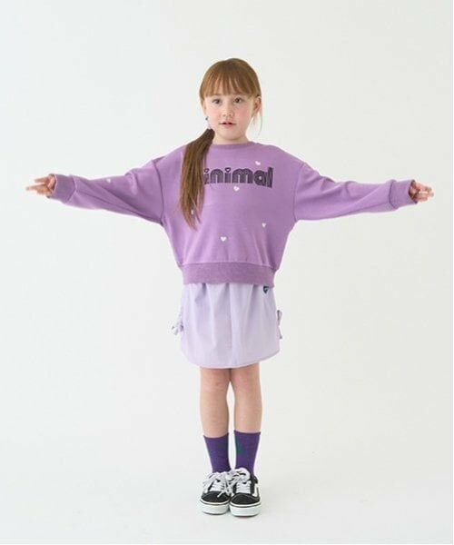 minimal / ミニマル ミニ・ひざ丈スカート | 【4WAYストレッチ】【撥水】脇ギャザータイトスカート（ラベンダー）