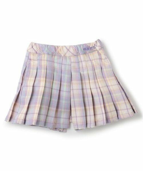 minimal / ミニマル ショート・ハーフ・半端丈パンツ | チェックプリーツキュロット | 詳細7