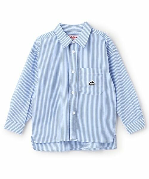 minimal / ミニマル シャツ・ブラウス | 先染めロングスリーブシャツ（インク ブルー）