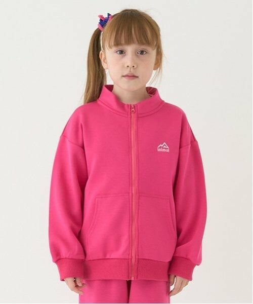 minimal / ミニマル カーディガン・ボレロ | 【撥水】ポンチZIPスタンドカラー（マゼンダ）