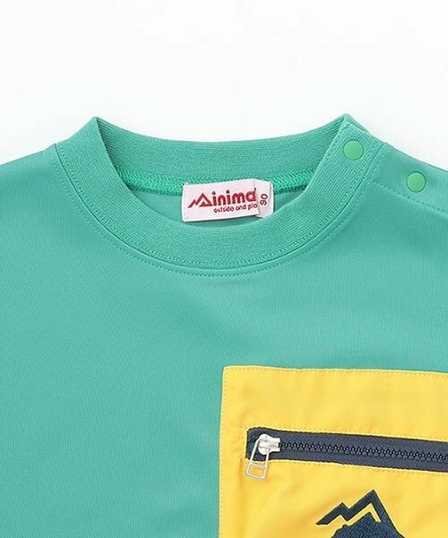 minimal / ミニマル Tシャツ | 【撥水】ポンチ配色ポケットビッグT | 詳細2