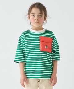 minimal / ミニマル Tシャツ | ボーダー配色ポケットビッグT