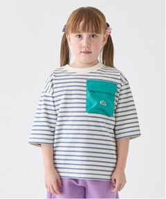 minimal / ミニマル Tシャツ | ボーダー配色ポケットビッグT