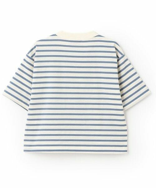 minimal / ミニマル Tシャツ | ボーダー配色ポケットビッグT | 詳細1