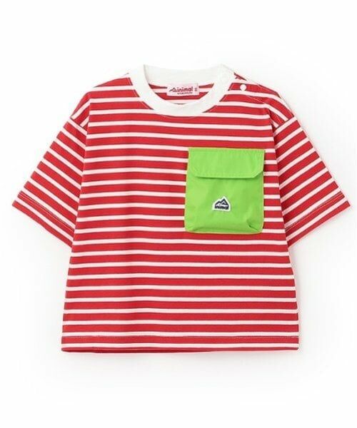 minimal / ミニマル Tシャツ | ボーダー配色ポケットビッグT | 詳細10