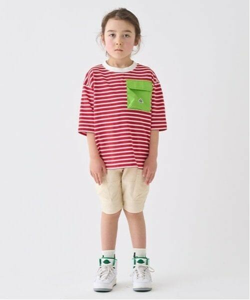 minimal / ミニマル Tシャツ | ボーダー配色ポケットビッグT | 詳細16