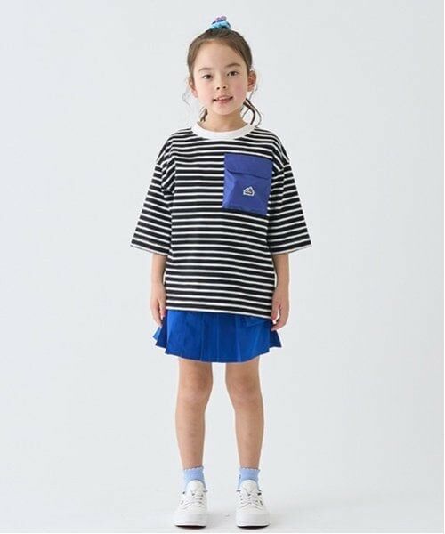 minimal / ミニマル Tシャツ | ボーダー配色ポケットビッグT | 詳細18