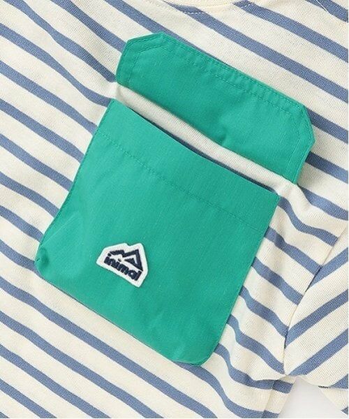 minimal / ミニマル Tシャツ | ボーダー配色ポケットビッグT | 詳細3