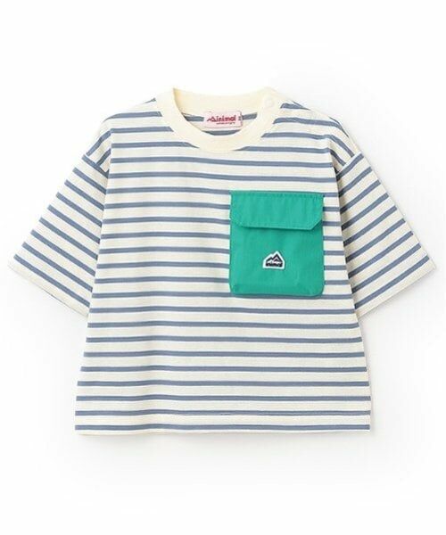 minimal / ミニマル Tシャツ | ボーダー配色ポケットビッグT | 詳細9