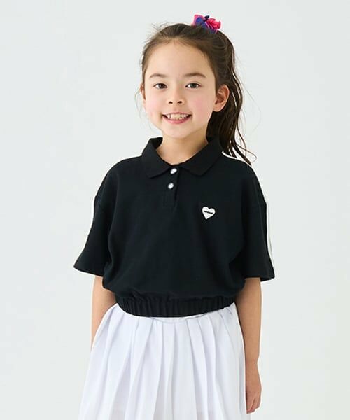 minimal / ミニマル ポロシャツ | 短丈ポロシャツ（黒）