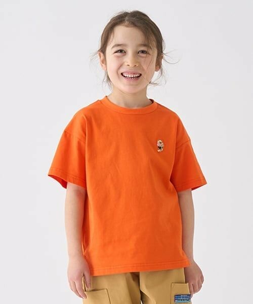 minimal / ミニマル Tシャツ | 【防汚加工】半袖Tシャツ刺しゅうアソート（オレンジ）