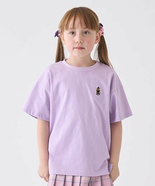 minimal / ミニマル Tシャツ | 【防汚加工】半袖Tシャツ刺しゅうアソート（ラベンダー）