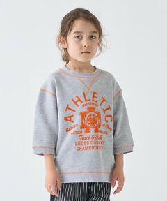 minimal / ミニマル Tシャツ | 配色ステッチ裏毛プリントPO