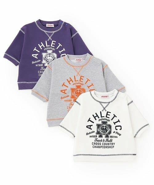 minimal / ミニマル Tシャツ | 配色ステッチ裏毛プリントPO | 詳細7