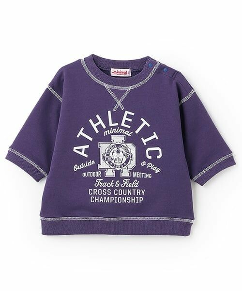 minimal / ミニマル Tシャツ | 配色ステッチ裏毛プリントPO | 詳細8