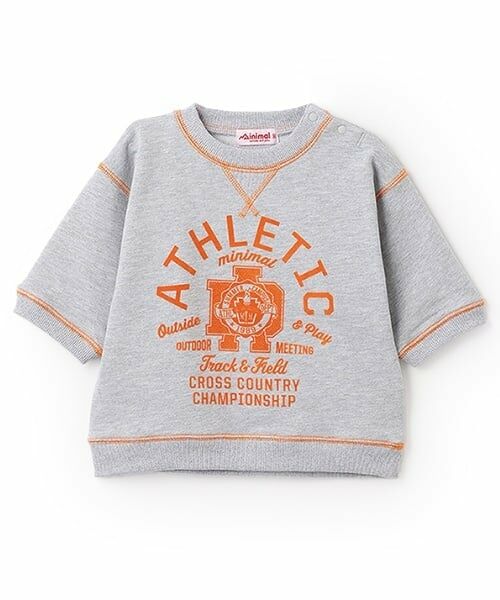 minimal / ミニマル Tシャツ | 配色ステッチ裏毛プリントPO | 詳細9