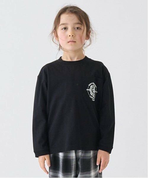 minimal / ミニマル Tシャツ | 【防汚加工】天竺アソートプリントカレッジTシャツ（黒）