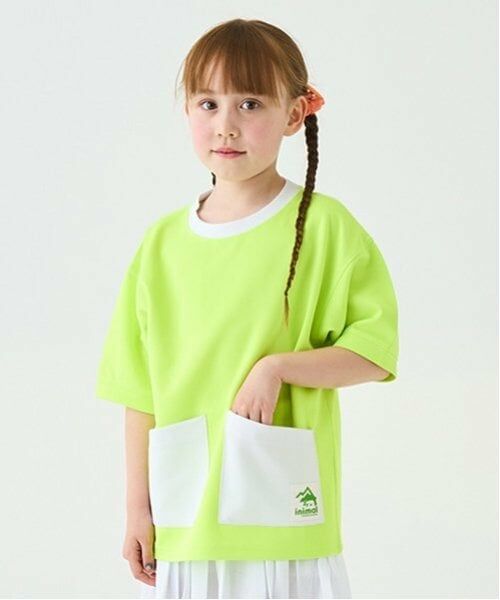 minimal / ミニマル Tシャツ | 【撥水】ポンチWポケットTシャツ（ライム）