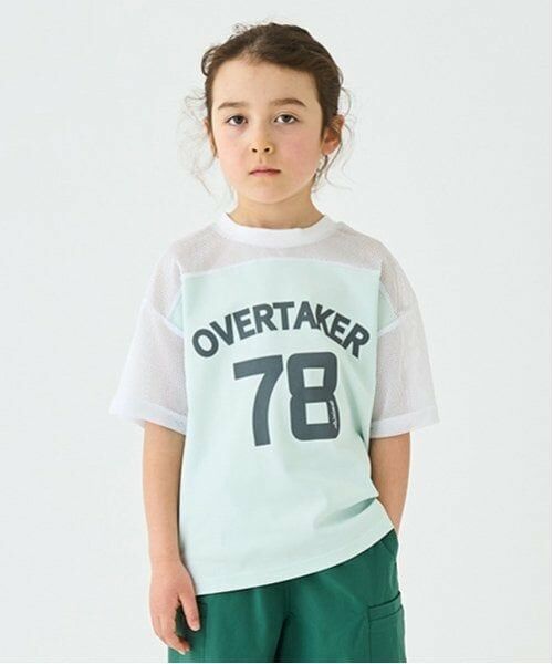 minimal / ミニマル Tシャツ | メッシュ切り替えTシャツ（ミント）