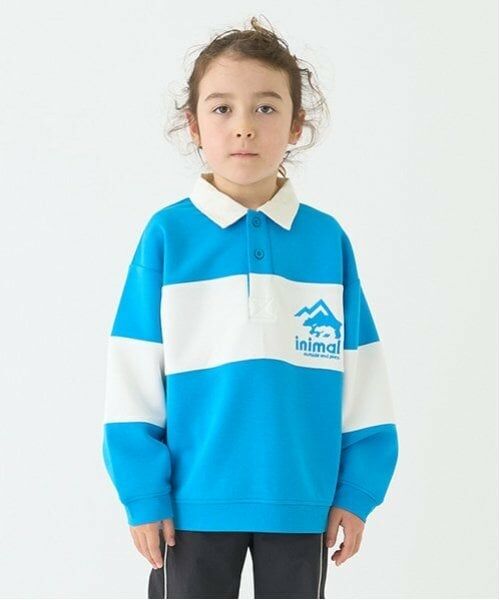 minimal / ミニマル Tシャツ | 【撥水】ポンチ刺しゅうラガーシャツ（ライト ブルー）