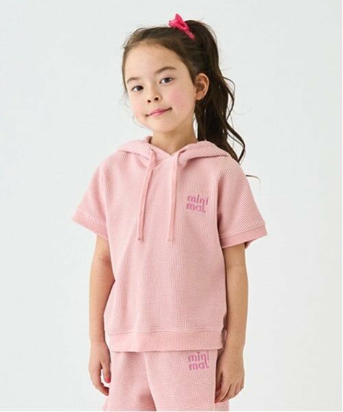 minimal / ミニマル Tシャツ | ワッフルプルオーバー（ピンク）