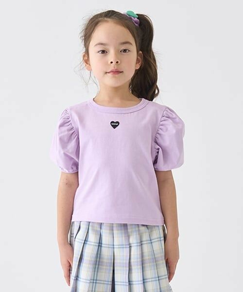 minimal / ミニマル Tシャツ | 【防汚加工】パフスリーブTシャツ（ラベンダー）