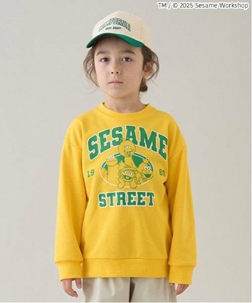 minimal / ミニマル スウェット | 【セサミストリート】ミニ裏毛トレーナー（黄）