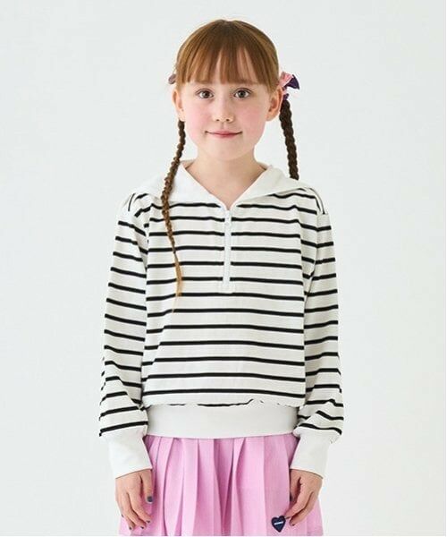 minimal / ミニマル スウェット | セーラーカラープルオーバー（白）