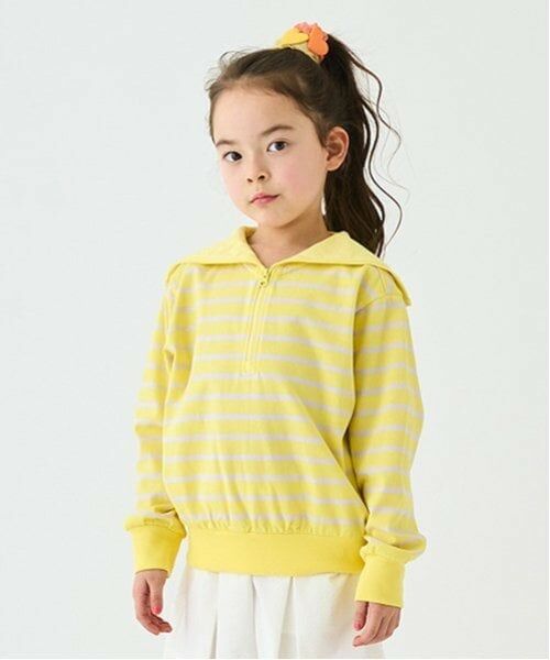 minimal / ミニマル スウェット | セーラーカラープルオーバー（レモン イエロー）