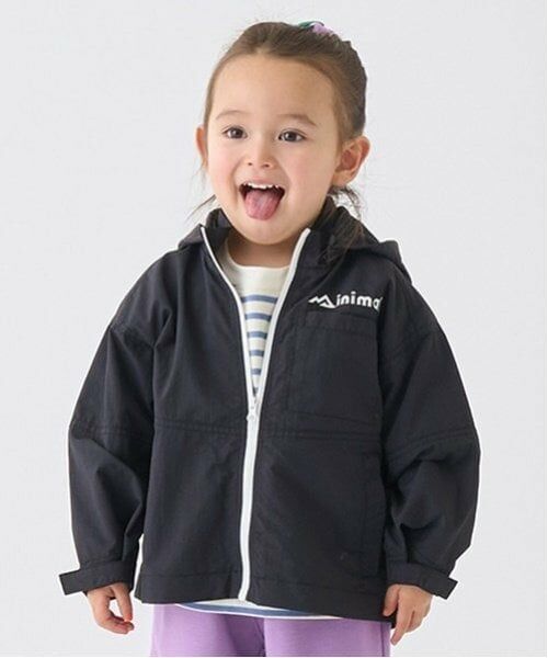 minimal / ミニマル ブルゾン | 【撥水】キリカエマウンテンパーカー（黒）