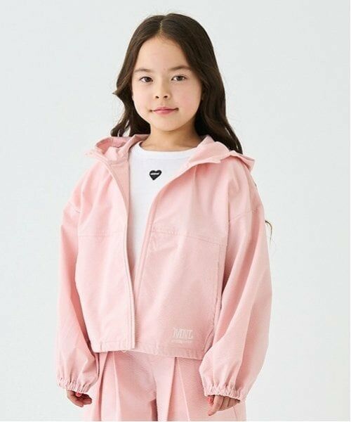 minimal / ミニマル ブルゾン | 【ストレッチ】サッカー前あきパーカ（ピンク）