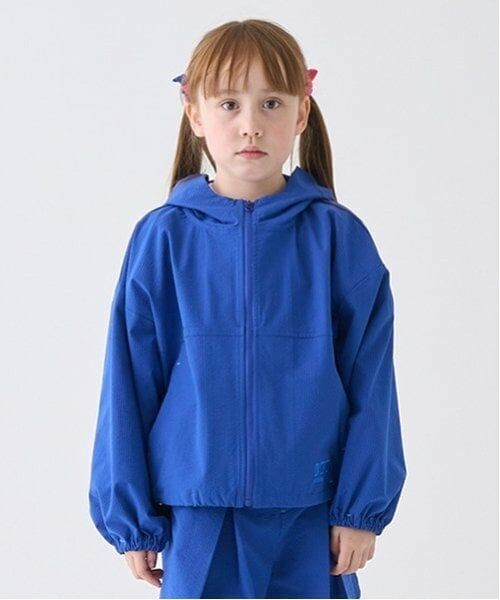 minimal / ミニマル ブルゾン | 【ストレッチ】サッカー前あきパーカ（ブルー）