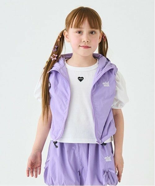 minimal / ミニマル ダウンジャケット・ベスト | 【撥水】ドロストベスト（ラベンダー）