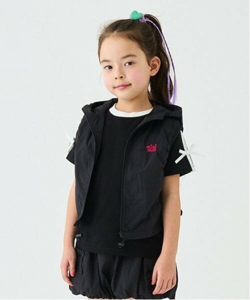 minimal / ミニマル ダウンジャケット・ベスト | 【撥水】ドロストベスト（黒）