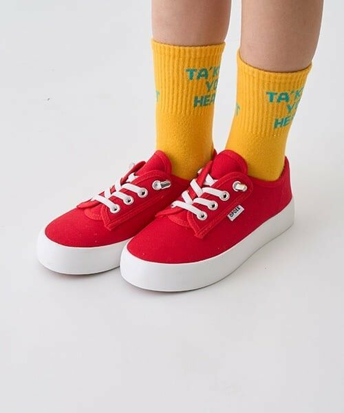 minimal / ミニマル スニーカー | ゴム紐ローカットスニーカー（赤）