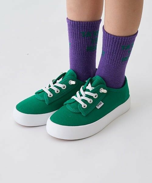 minimal / ミニマル スニーカー | ゴム紐ローカットスニーカー（グリーン）