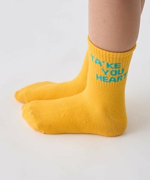 minimal / ミニマル ソックス | レタリングアソートソックス（黄）