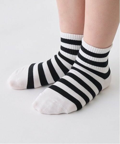 minimal / ミニマル ソックス | ボーダーソックス | 詳細1