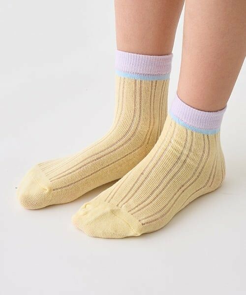 minimal / ミニマル ソックス | バイカラーソックス（黄）