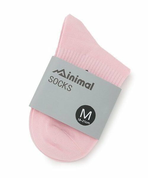 minimal / ミニマル ソックス | ハートワンポイントソックス（ライト ピンク）