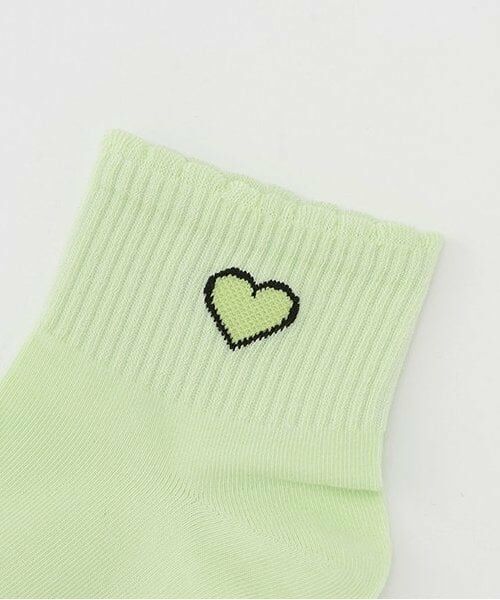 minimal / ミニマル ソックス | ハートワンポイントソックス | 詳細1