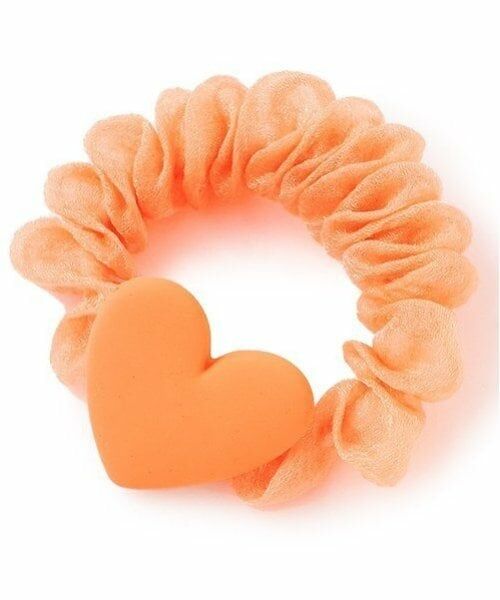 minimal / ミニマル ヘアゴム・シュシュ | ハートヘアポニー（オレンジ）