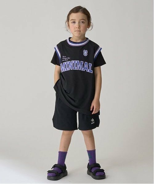 minimal / ミニマル ショート・ハーフ・半端丈パンツ | 【吸水速乾】バスケショーツ（黒）