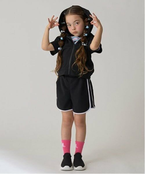 minimal / ミニマル ショート・ハーフ・半端丈パンツ | 【吸水速乾】ハニカムメッシュランニングパンツ（黒）