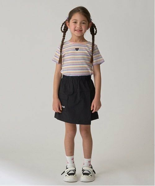 minimal / ミニマル ショート・ハーフ・半端丈パンツ | 【４WAYストレッチ】ラップキュロット（黒）