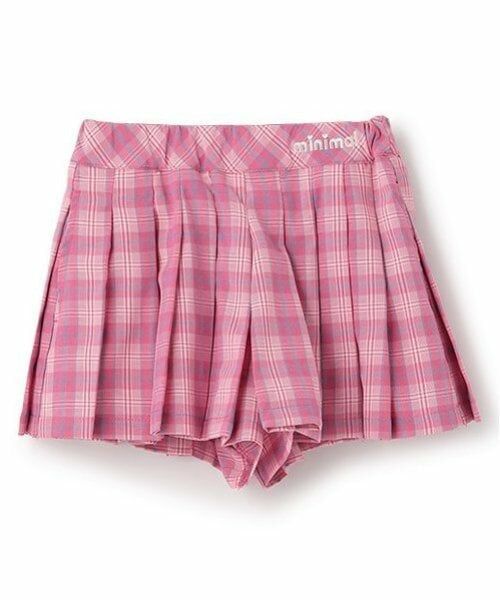 minimal / ミニマル ショート・ハーフ・半端丈パンツ | チェックプリーツキュロット | 詳細1